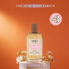Mad Parfüm 3 Adet 30 ml V102 Kadın Parfüm Seti