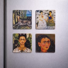 Anadolia Frida Eserleri Doğaltaş 4'lü Magnet Seti