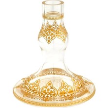 Anadolia Selçuklu Desenli Şeffaf Cam Nargile