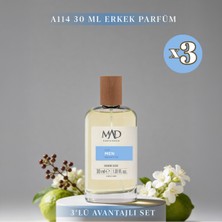 Mad Parfüm 3 Adet 30 ml A114 Erkek Parfüm Seti