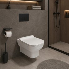 Kale Loft Kanalsız Asma Klozet + Ultra Slim Yavaş Kapanan Klozet Kapağı