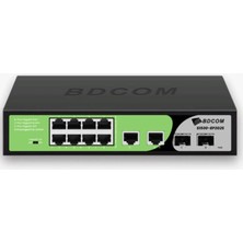 Bdcom S1500-8P2G2S 12 Port Gıgabıt 8xpoe 90W 2XRJ45 2xsfp Yönetilemez Switch