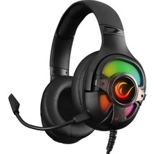 Rampage Rm-K77 Vıpera Siyah Usb 7.1 Version Rgb Ledli Gamin Oyuncu Kulaklığı