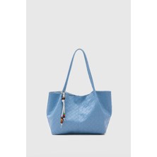 Shule Bags Miura Charm Detaylı Örgü Omuz Indigo