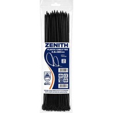 Zenith Cırt Kelepçe 4,8*380 Siyah