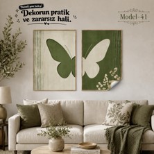 Akıllı Kağıt Statik Tutunma Özellikli Tablo - Poster Modern (Model- 41)