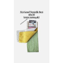 Suff 3lü Genel Temizlik Bezi 40X30 Extra Yumuşak