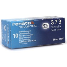 Epilons Renata 373 SR-916SW 1.55V Alkalin Saat Pili 10 Adet