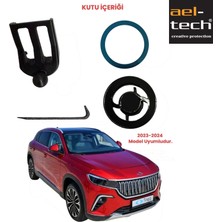 Ael-Tech Togg T10X Uyumlu Özel Tasarım Manyetik Telefon Tutucu 2023-2024