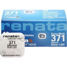 Epilons Renata 371 SR920SW 1.55V Alkalin Saat Pili 10 Adet