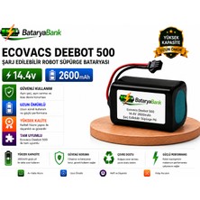 Bataryabank Ecovacs Deebot 500 Uyumlu Robot Süpürge Bataryası 14.4V 2600MAH Li-Ion Şarj Edilebilir Pil