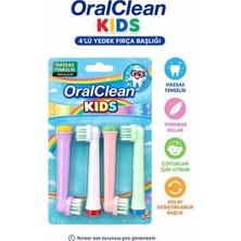 Oral Clean Kıds 4'lü Yedek Diş Fırçası Başlığı