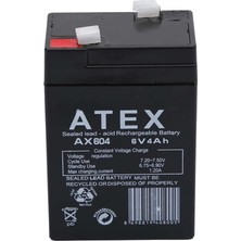 Epilons Atex AX604 6V 4AH Akü