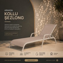 Diamond Cappuccino Alüminyum  Lüks Şezlong (2 Adet)