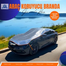 Teks Car 5,5 Metre Güneş Koruyucu Ultra Sağlam Dolu Brandası Suv - Sedan Model Araçlar Için Su Geçirmez Malzeme
