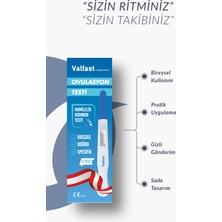 Valfast Ovulasyon Doğurganlık (Yumurtlama) Testi 1 Kutu 5 Adet