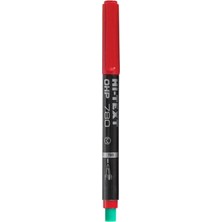 Hi-Text 780 Mm Kırmızı Asetat Kalemi M Yüksek Kalite Yazım Aracı ile Pratik Kullanım