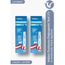 Valfast Ovulasyon Doğurganlık (Yumurtlama) Testi 2 Kutu 10 Adet Kalem Test