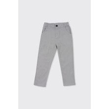 Panço Erkek Çocuk Gri Düğmeli Pantolon