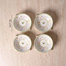 Güral Porselen Flora 4lü 10 cm Porselen Kase Seti