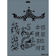 Rich New Seri N-133 Stencil 35X25 cm
