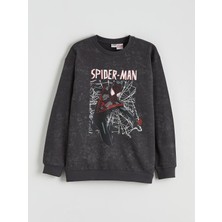 Lc Waikiki Yeni Sezon Spider-Man Baskılı Erkek Çocuk Sweatshirt