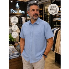 Eren Style Linen Keten Klasik %100 Cotton Kısa Kollu Terletmeyen Gömlek