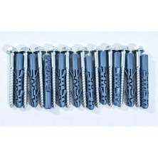 Han-Er Ticaret Klima Dış Ünite ve Benzeri Cihazlar Montaj Vida Dübel Seti - Flanşlı Trifon Vida-Dübel Seti - Trifon Vida: M10X100 mm Dübel: M12X95MM (10'lu Paket)