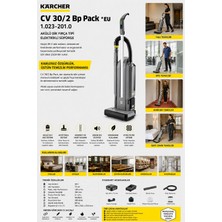 Karcher Cv 30/2 Bp Pack *eu (1.023-201.0) Akülü Dik Fırça Tipi Elektrikli Süpürge