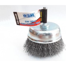 Hawk HA11149 Pimli Gri Tel Çanak Fırça 75 mm