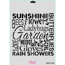 Rich New Seri N-326 Stencil 35X25 cm