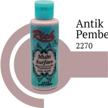Rich Multi Surface 2270 Antik Pembe Akrilik Boya 120 cc