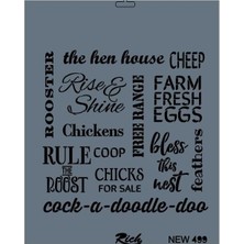 Rich New Seri N-499 Stencil 35X25 cm