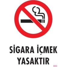 Nil Avm Sigara Içmek Yasaktır Uyarı Levhası 25X35 KOD:853