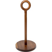 Deconore Acacia Akasya Halka Detaylı Kağıt Havlu Standı (33 Cm)