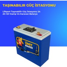 Ümit Maker Lifepo4 Taşınabilir Güç Istasyonu 24 Ah 12V Kamp ve Karavan Batarya