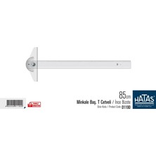 Red Hatas 85 cm Minkale Başlı T Cetveli / İnce Bizote