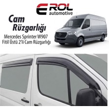 Erol Otomotiv Mercedes-Benz Sprinter W906 (2007-2019) Uyumlu Fitil Üstü 2'li Cam Rüzgarlığı Takımı