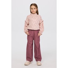 Panço Kız Çocuk Gül Pantolon