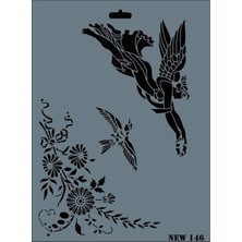Rich New Seri N-146 Stencil 35X25 cm