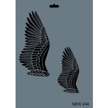 Rich New Seri N-244 Stencil 35X25 cm
