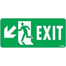 Nil Avm Exit Sol Aşağı Uyarı Levhası 17,5X25 KOD:958