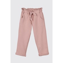 Panço Kız Bebek Örme Pembe Pantolon
