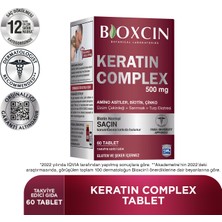 Bioxcin Keratin Complex 500 mg 60 Tablet Çinko İçeren Takviye Edici Gıda Normal Saç İçin