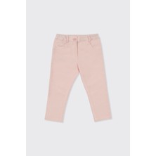 Panço Kız Bebek Düğmeli Pembe Pantolon