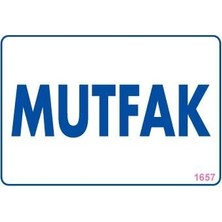 Nil Avm Mutfak Uyarı Levhası 17,5X25 KOD:1657