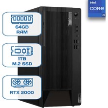 Lenovo M90T Gen 5 12V2S08000 İ9-14900 Vpro - 64GB Ram - 1tb M.2 SSD - Rtx 2000 12GB - W11P