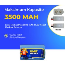 Ümit Maker Omix Mixbot Plus 3500 Mah 14.4V Robot Süpürge Batarya