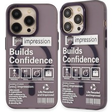 Aesco Apple iPhone 14 Pro Kılıf Apollo Magneticsafe Desenli Kapak - Apollo Mor - 6