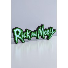 Star Figür Rick And Morty Logo 30 cm | Raf Dekoru & Masa Üstü Dekor